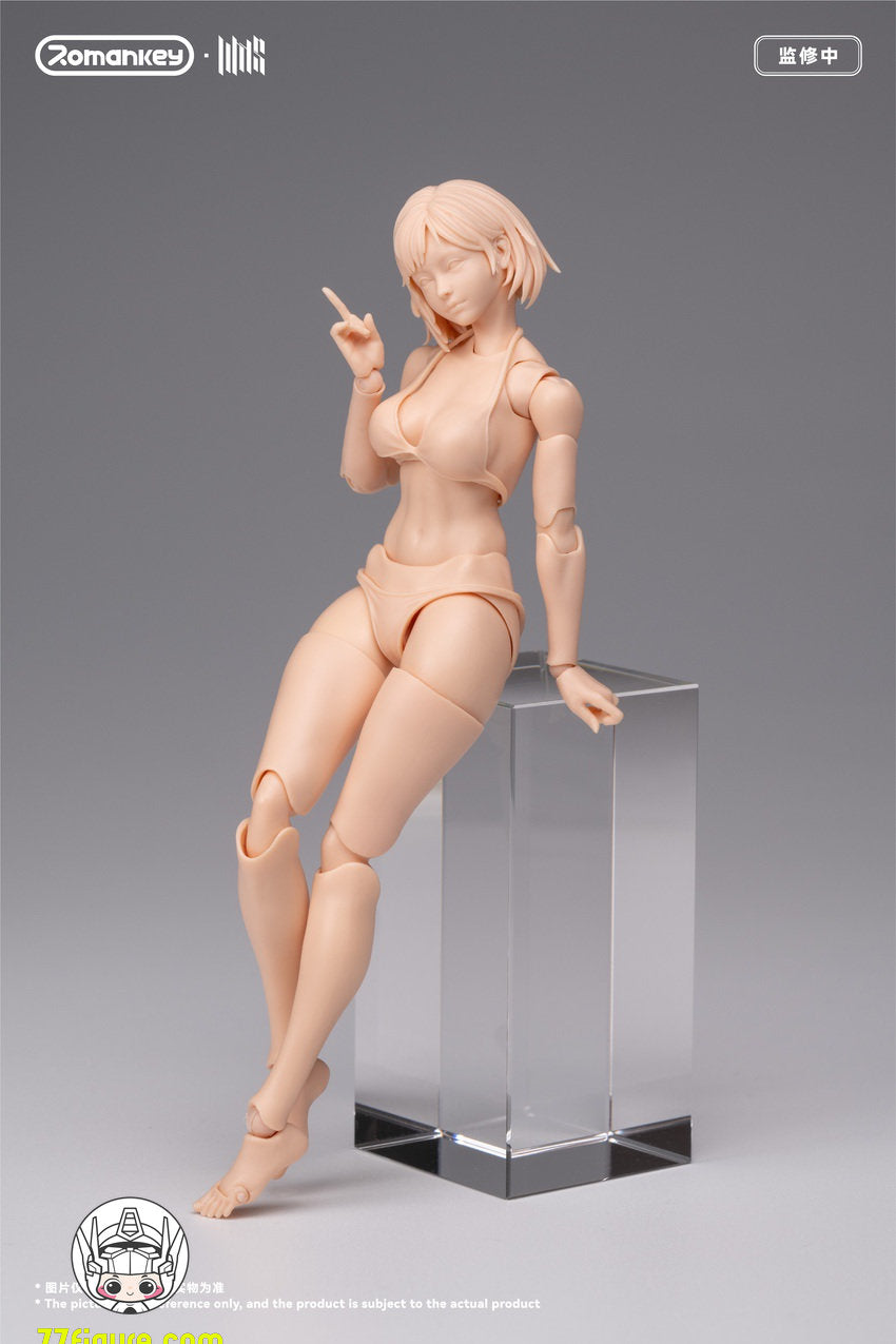 【予約商品】Romankey 1/12 UMS004 Mia 無塗装Ver. 可動女性素体