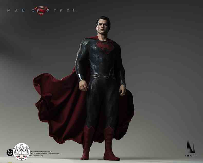 【予約商品】INART 1/6 AgA042 スーパーマン：マン・オブ・スティール スーパーマン ダブルヘッドスカルプトVer. 塗装済み可動フィギュア