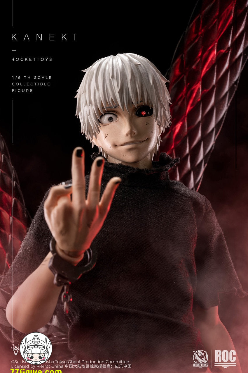 【予約商品】Rocket Toys 1/6『東京喰種トーキョーグール』金木研 覚醒Ver. 塗装済み可動フィギュア