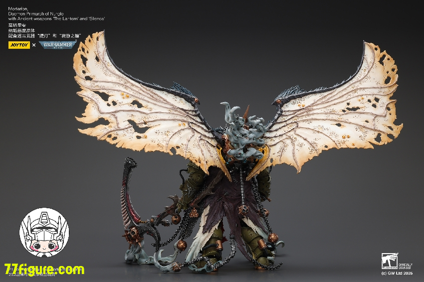 【予約商品】ジョイトイ JoyToy Source 1/18 『ウォーハンマー40K』モータリオン ナーグルのデーモン・プライマーク 古代の武器「ランタン」と「サイレンス」付き 塗装済み可動フィギュア