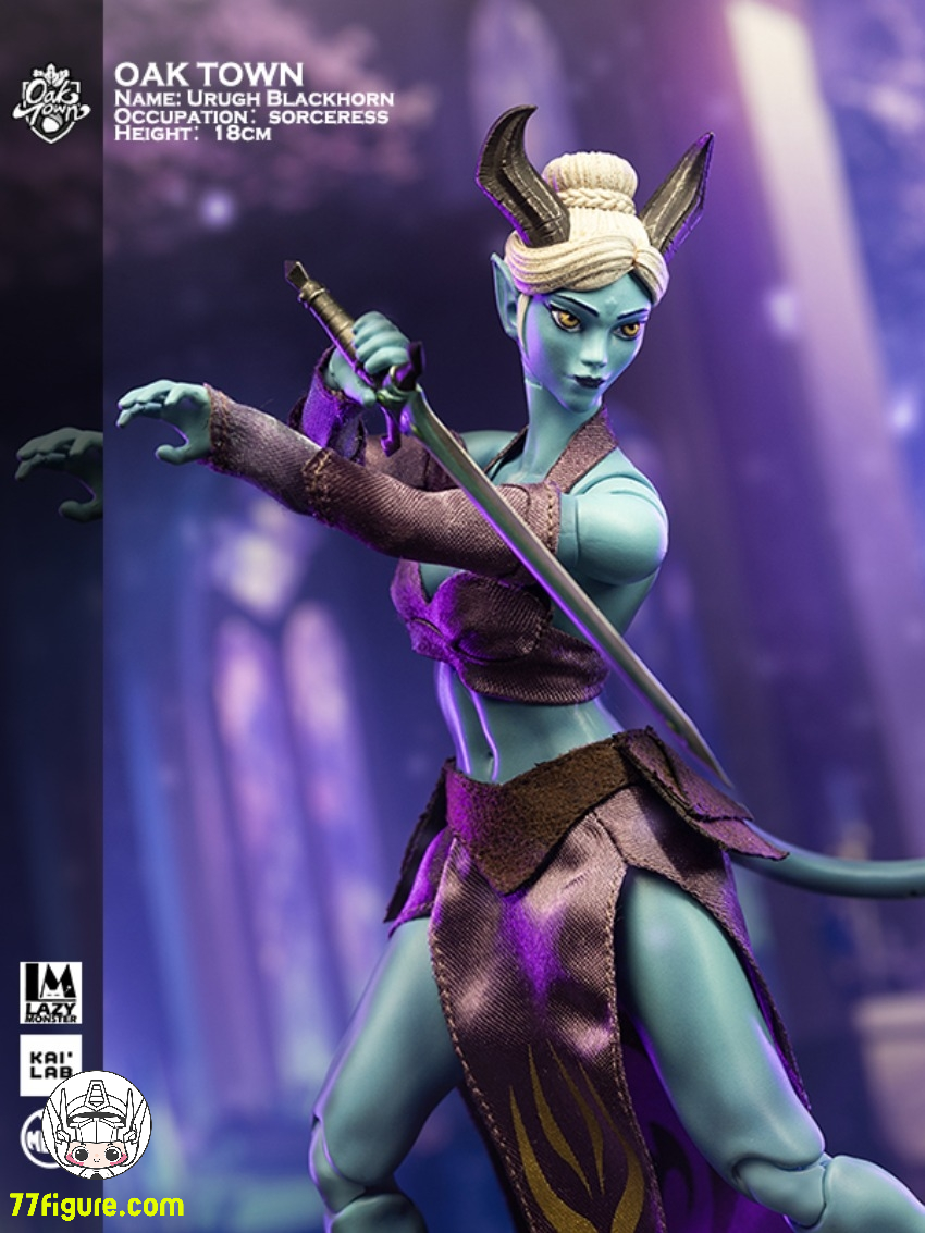 【予約商品】Lazy Monster Studio 1/12 オークタウン エルフ ウルグ・ブラックホーン 塗装済み可動フィギュア