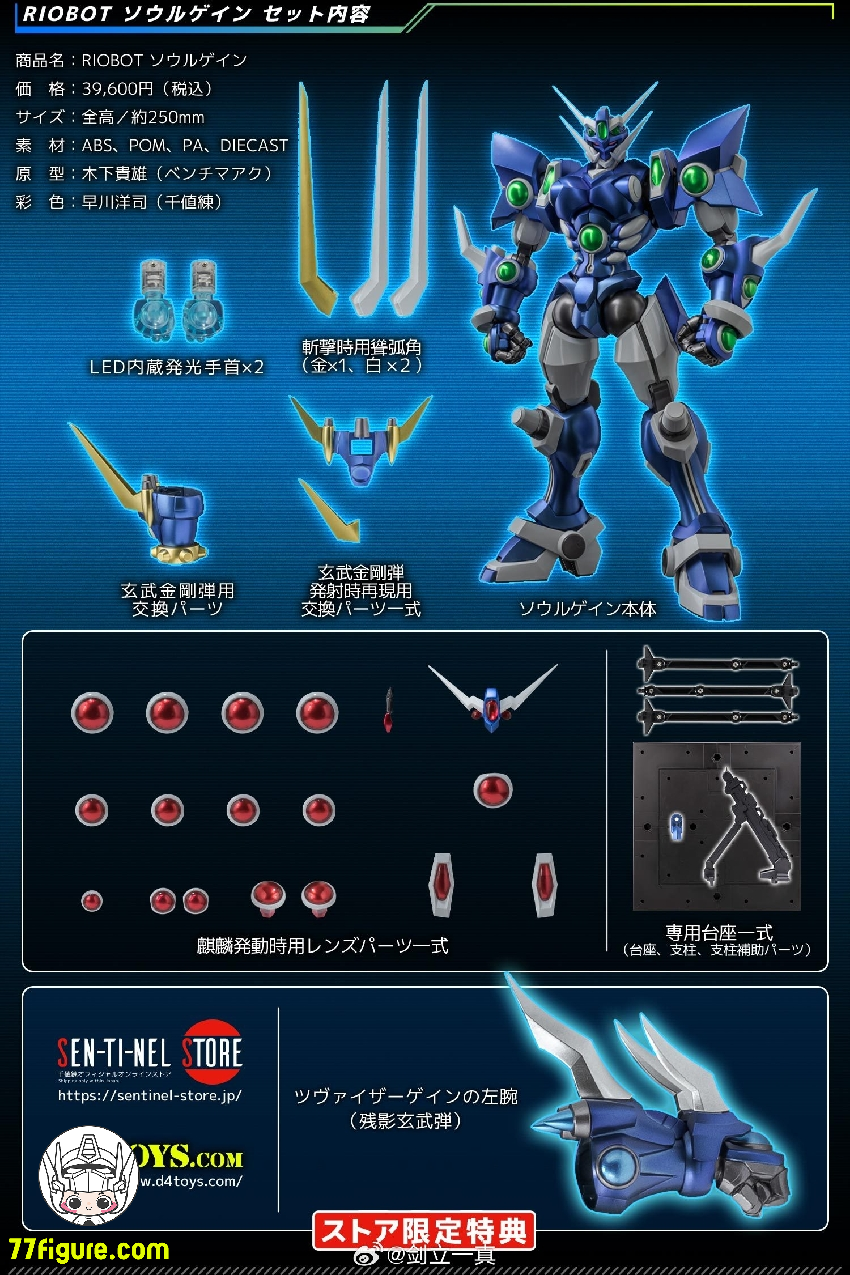 【先行販売】千値練『スーパーロボット大戦OG』RIOBOT ソウルゲイン 塗装済み可動フィギュア