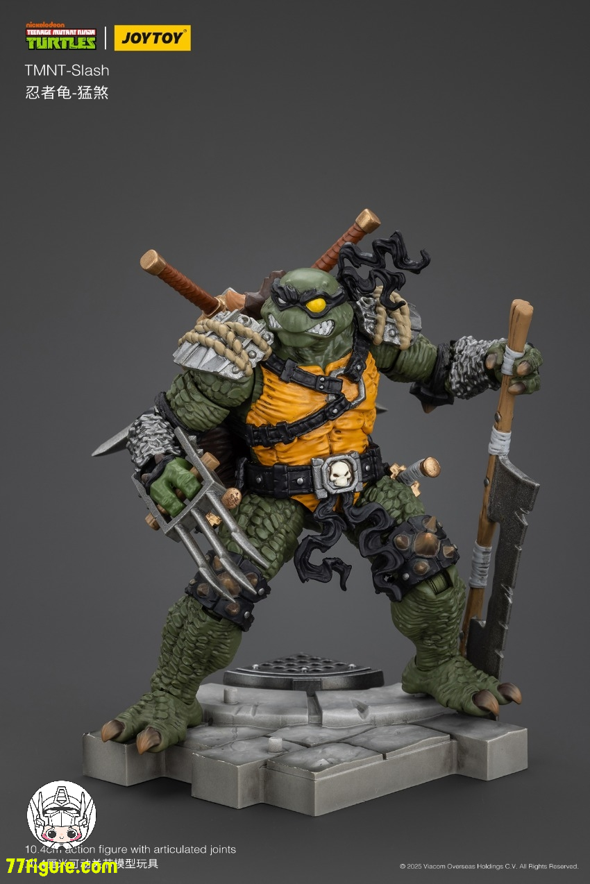 【先行販売】JoyToy 1/18 ティーンエイジ  ミュータント ニンジャ タートルズ 『TMNT 』スラッシュ 塗装済み可動フィギュア