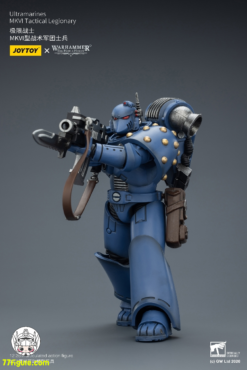 【品切れ】ジョイトイ JoyToy Source 1/18 『ウォーハンマー ホルスの異端』ウルトラマリーンズ MKVI タクティカル レジオナリー 塗装済み可動フィギュア