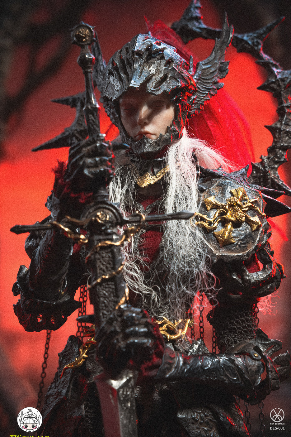 【予約商品】POP COSTUME 1/6 薔薇の騎士 荊棘の王冠 DES-001 塗装済み可動フィギュア