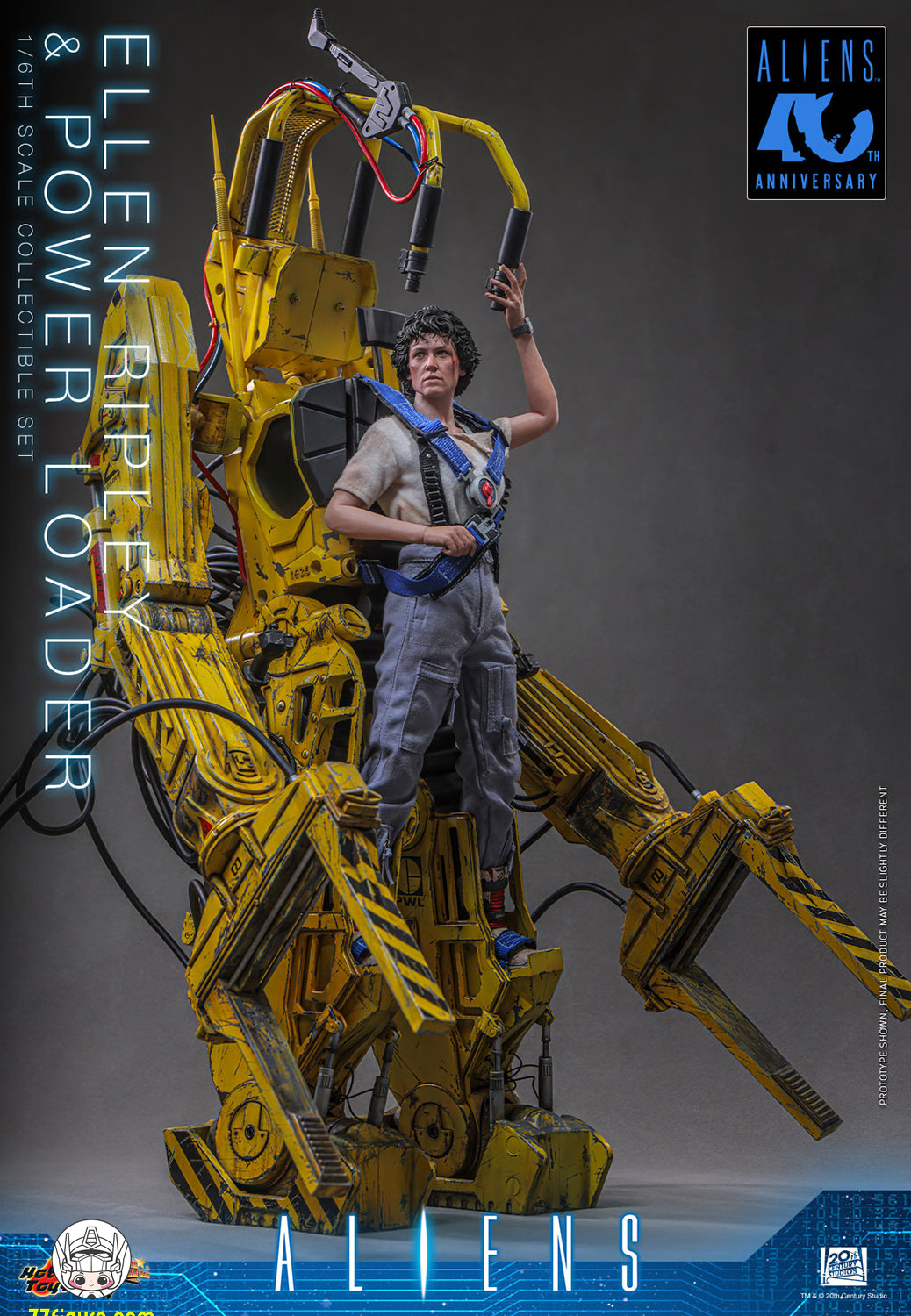 【予約商品】Hot Toys 1/6 MMS923『エイリアン2』エレン・リプリー＆パワーローダー セット 塗装済み可動フィギュア