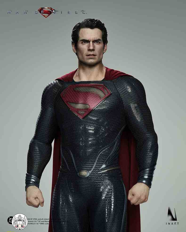 【予約商品】INART 1/6 AgA042 スーパーマン：マン・オブ・スティール スーパーマン ダブルヘッドスカルプトVer. 塗装済み可動フィギュア