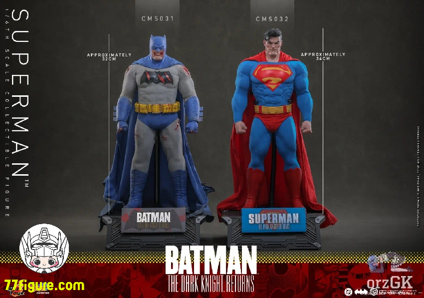 【予約商品】Hot Toys 1/6 CMS032『バットマン：ダークナイト・リターンズ』スーパーマン ダブルヘッド Ver. 塗装済み可動フィギュア
