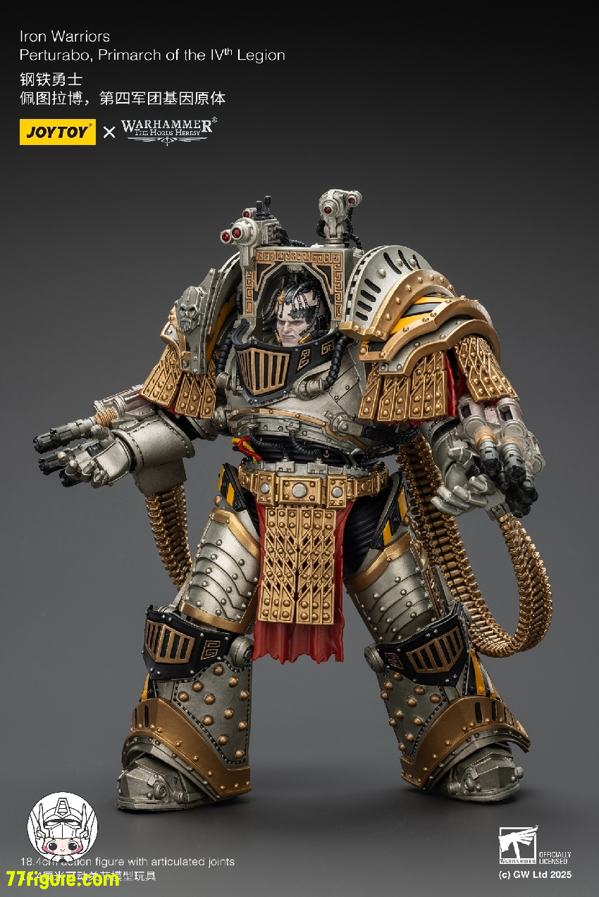 【予約商品】ジョイトイ JoyToy Source 1/18 『ウォーハンマー ホルスの異端』アイアン・ウォリアーズ 第4軍団のプライマーク パータラボ 塗装済み可動フィギュア