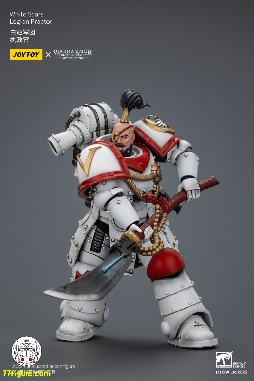 【品切れ】ジョイトイ JoyToy Source 1/18 『ウォーハンマー ホルスの異端』ホワイト スカーズ レギオン プラエトル 塗装済み可動フィギュア