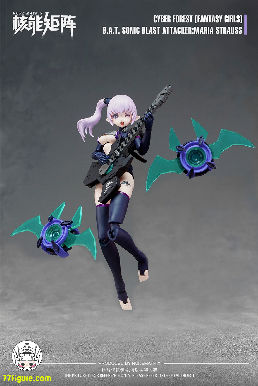 【先行販売】Nuke Matrix 1/12「ファンタジーガール・サイバーフォレスト」B.A.T 狂炫音爆 マリア・シュトラウス プラモデル