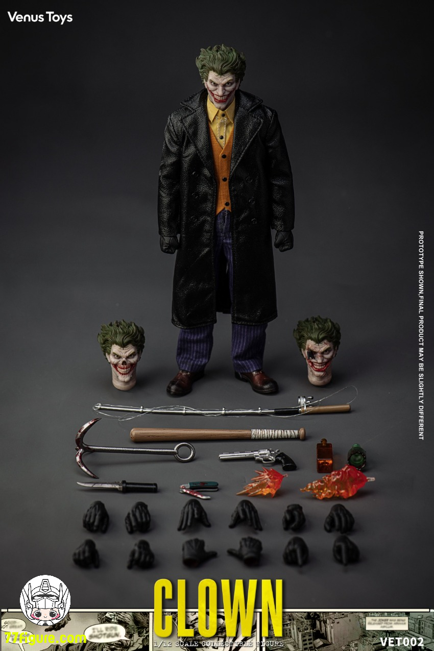Venus Toys 1/12『ザ・クラウン』塗装済み可動フィギュア