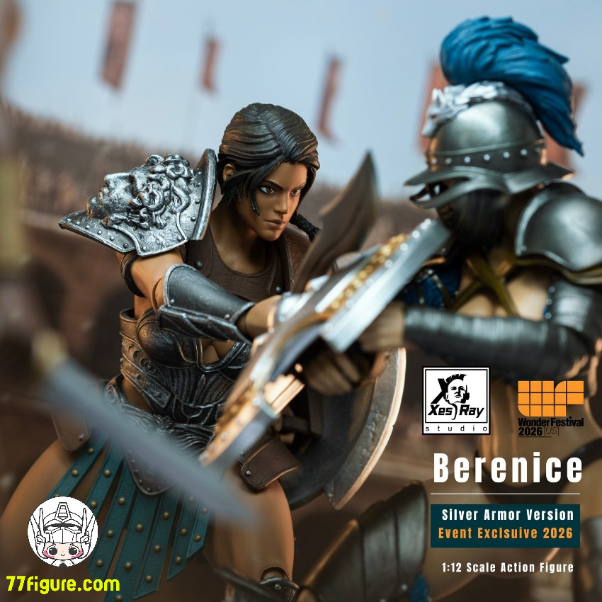 【予約受付終了】Xesray Studio 1/12 2026年イベント限定 ベレニス・シルバーアーマー 塗装済み可動フィギュア