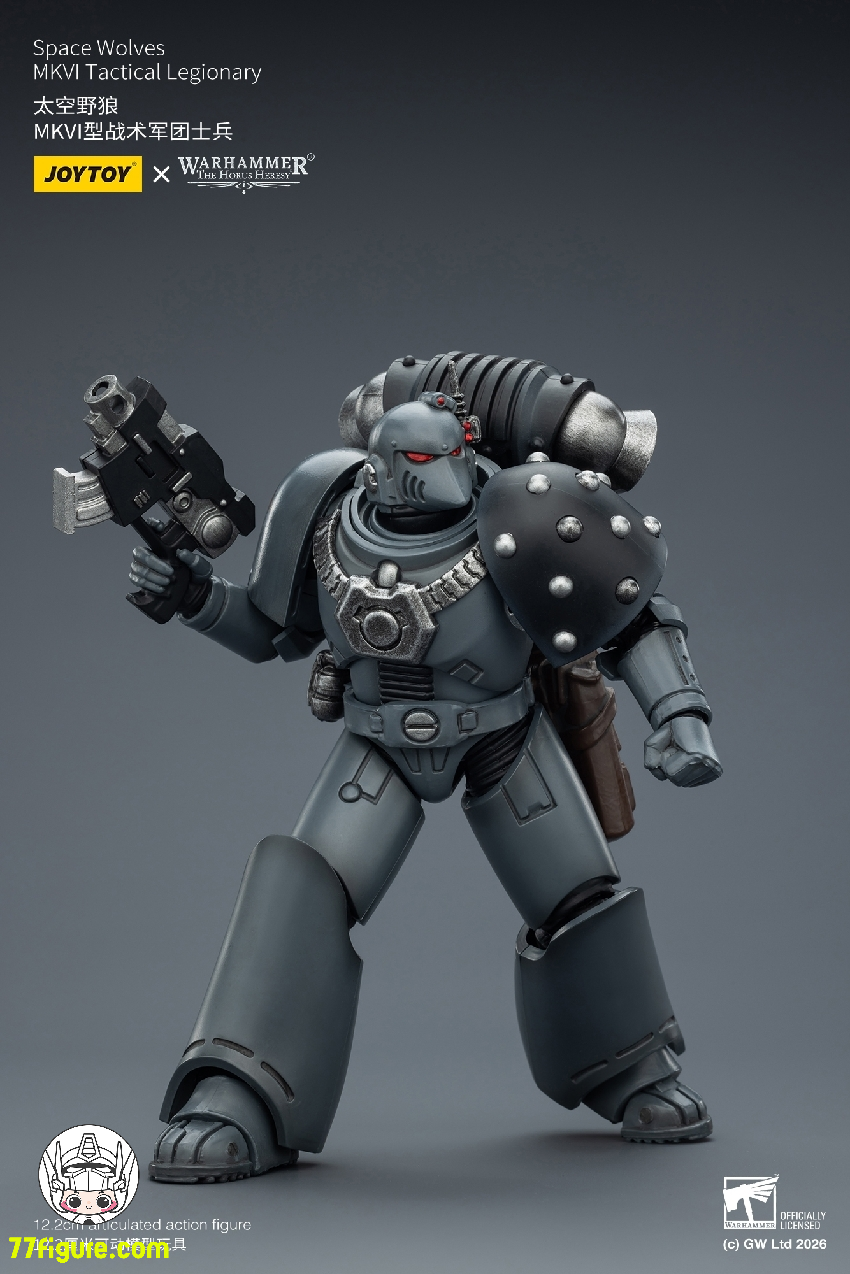 【品切れ】ジョイトイ JoyToy Source 1/18 『ウォーハンマー ホルスの異端』スペース ウルブズ MKVI タクティカル レジオナリー 塗装済み可動フィギュア