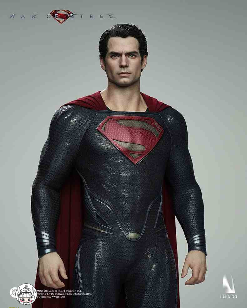 【予約商品】INART 1/6 AgA042 スーパーマン：マン・オブ・スティール スーパーマン ダブルヘッドスカルプトVer. 塗装済み可動フィギュア