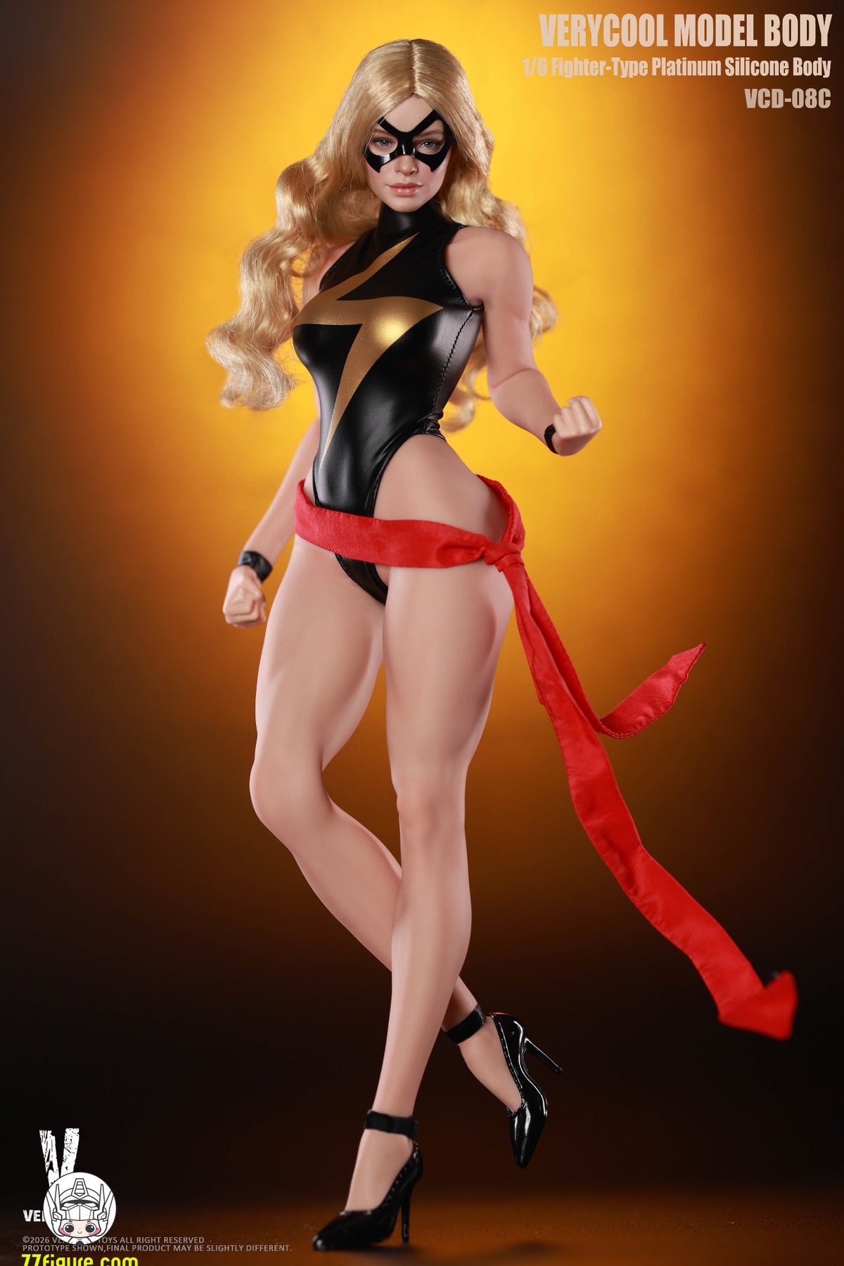 【予約商品】VERYCOOL 1/6 VCD-08C 8号格闘タイプ・プラチナシリコン女性ボディ 小麦色肌 塗装済み可動フィギュア