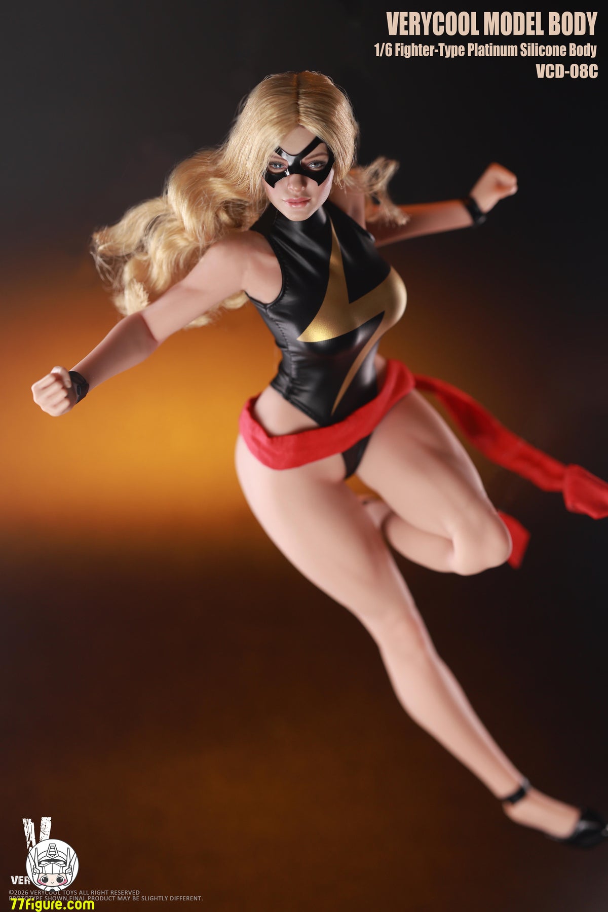 【予約商品】VERYCOOL 1/6 VCD-08C 8号格闘タイプ・プラチナシリコン女性ボディ 小麦色肌 塗装済み可動フィギュア