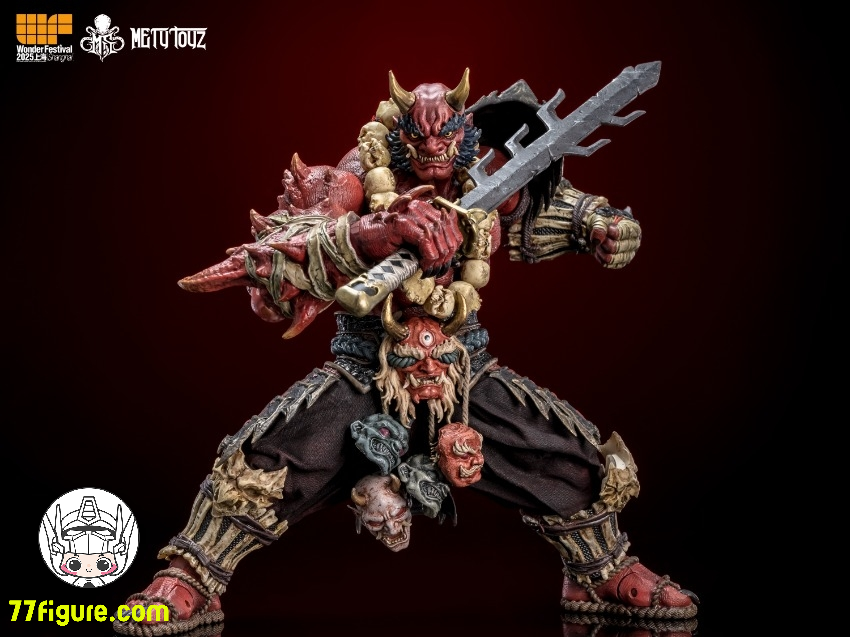 【予約商品】Mety Toyz 1/10  鬼滅修羅  滝川 紅鬼武士 WF2025 限定版 塗装済み可動フィギュア
