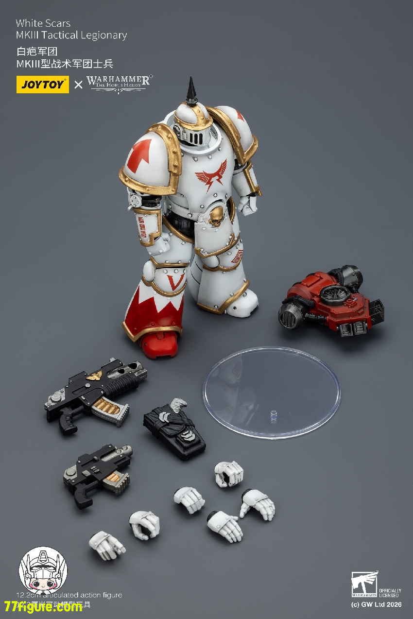 【予約受付終了】ジョイトイ JoyToy Source 1/18 『ウォーハンマー ホルスの異端』ホワイト スカーズ MKIII タクティカル レジオナリー 塗装済み可動フィギュア