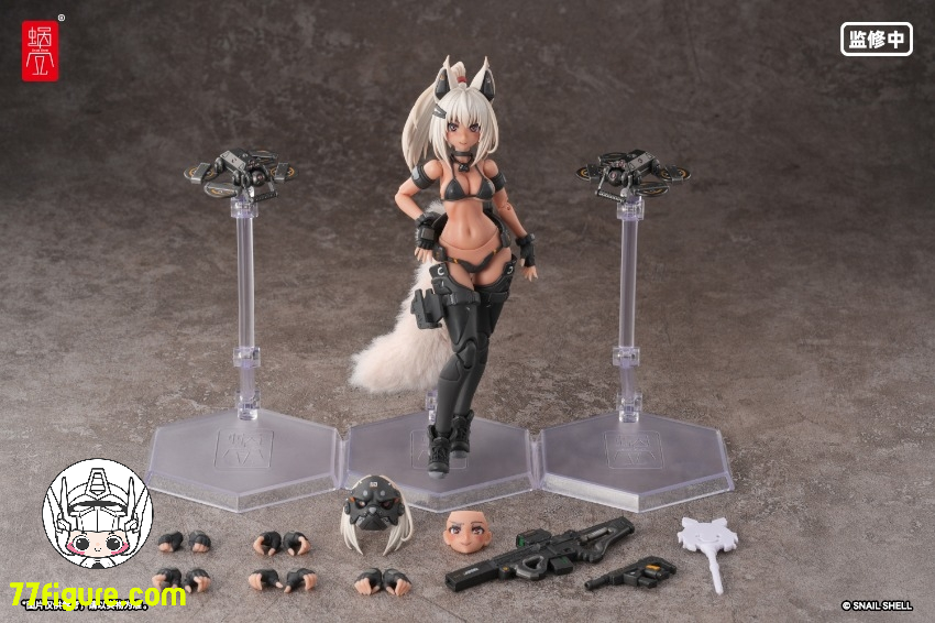 【先行販売】蝸之殻(スネイルシェル)  1/12 タクティカル マスク 水着 キツネ娘 塗装済み可動フィギュア