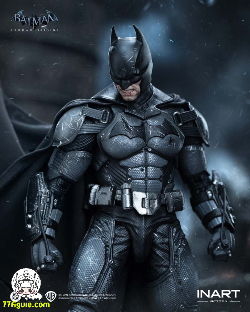 【予約商品】INART MAG G0007 バットマン: アーカム・オリジンズ バットマン バトル ダメージ バージョン 塗装済み可動フィギュア