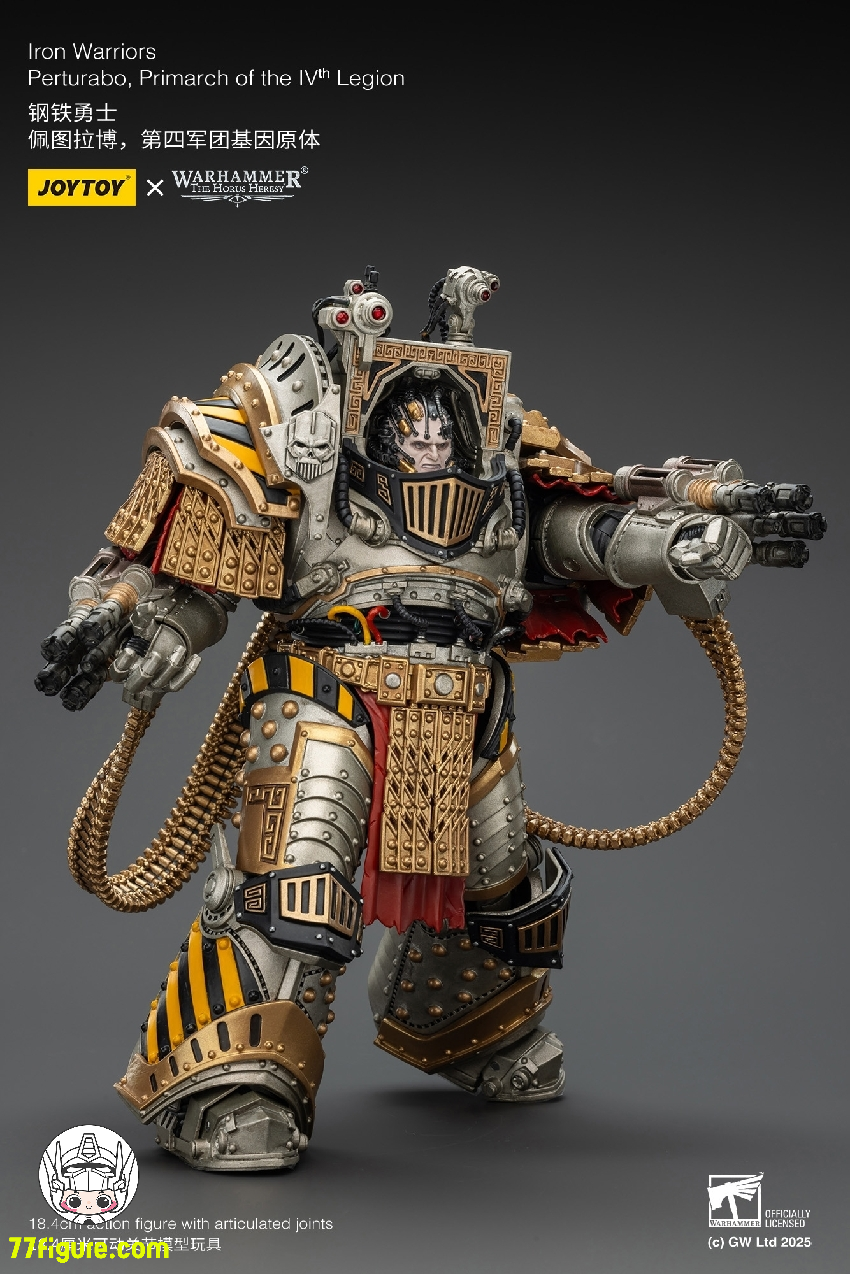 【予約商品】ジョイトイ JoyToy Source 1/18 『ウォーハンマー ホルスの異端』アイアン・ウォリアーズ 第4軍団のプライマーク パータラボ 塗装済み可動フィギュア