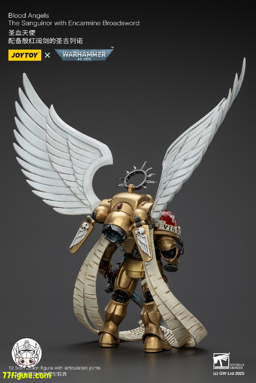 【予約商品】ジョイトイ JoyToy Source 1/18 『ウォーハンマー40K』ブラッド エンジェル サンギノール エンカーミン ブロードソード付き 塗装済み可動フィギュア