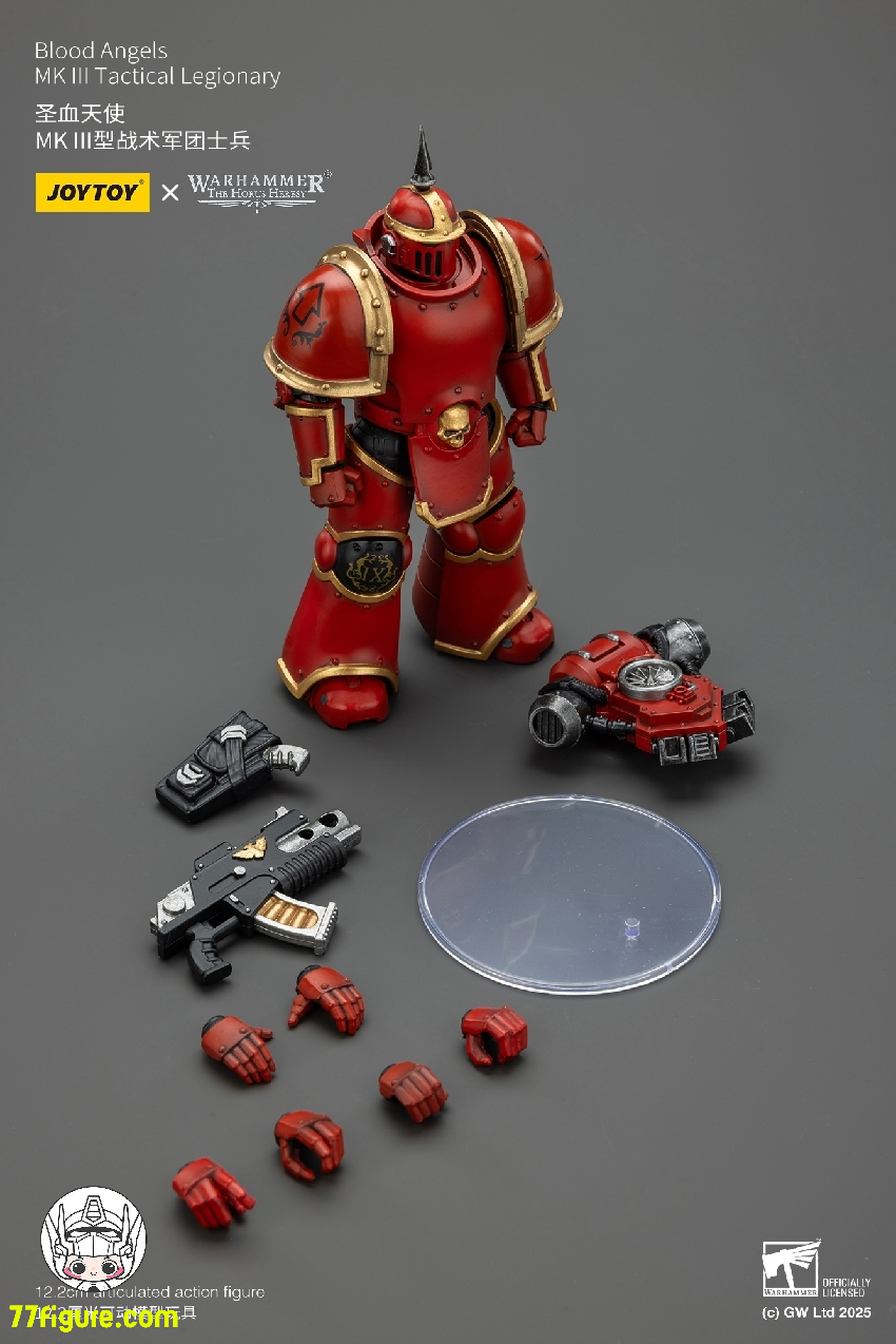 【予約商品】ジョイトイ JoyToy Source 1/18 『ウォーハンマー ホルスの異端』ブラッド エンジェルス MK III タクティカル レギオナリー 塗装済み可動フィギュア