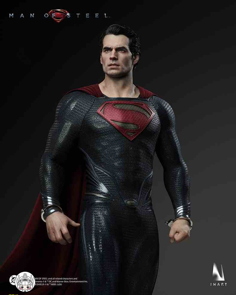 【予約商品】INART 1/6 AgA042 スーパーマン：マン・オブ・スティール スーパーマン ダブルヘッドスカルプトVer. 塗装済み可動フィギュア