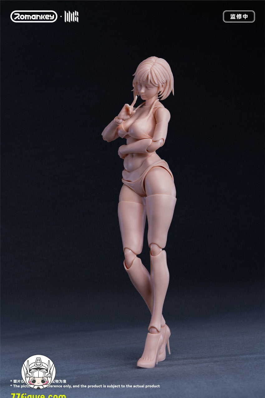 【予約商品】Romankey 1/12 UMS004 Mia 無塗装Ver. 可動女性素体