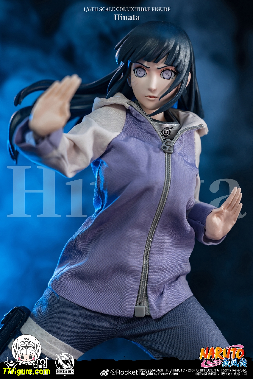 ナルト 日向 Nounkey Studio 1/6 フィギュア Rocket Toys 1/6 公式公認 Naruto 日向ヒナタ塗装済み可動