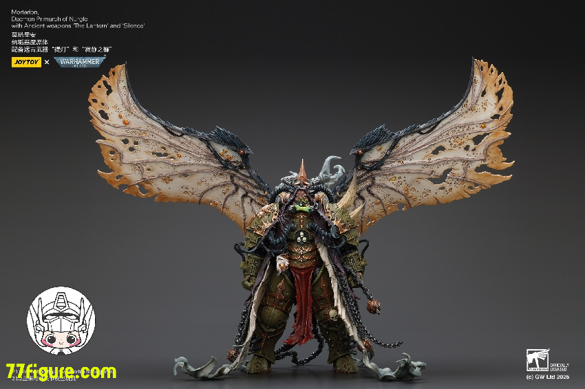 【予約商品】ジョイトイ JoyToy Source 1/18 『ウォーハンマー40K』モータリオン ナーグルのデーモン・プライマーク 古代の武器「ランタン」と「サイレンス」付き 塗装済み可動フィギュア