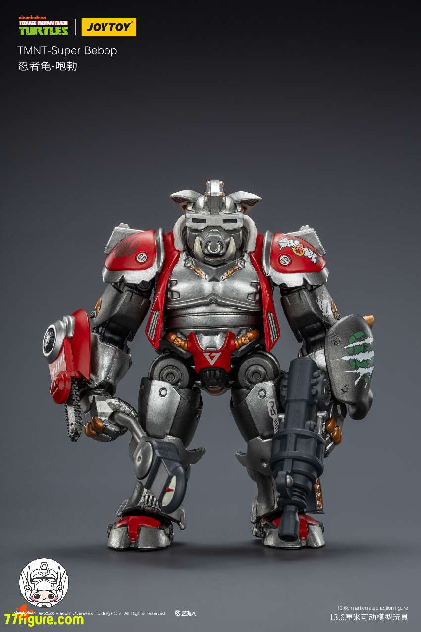 【予約受付終了】ジョイトイ JoyToy 1/18 ティーンエイジ  ミュータント ニンジャ タートルズ 『TMNT 』スーパー ビバップ 塗装済み可動フィギュア