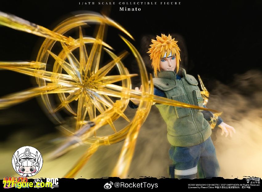【予約受付終了】Rocket Toys 1/6 『NARUTO -ナルト-（疾風伝）』 波風 ミナト 黄色い閃光 Ver. 塗装済み可動フィギュア