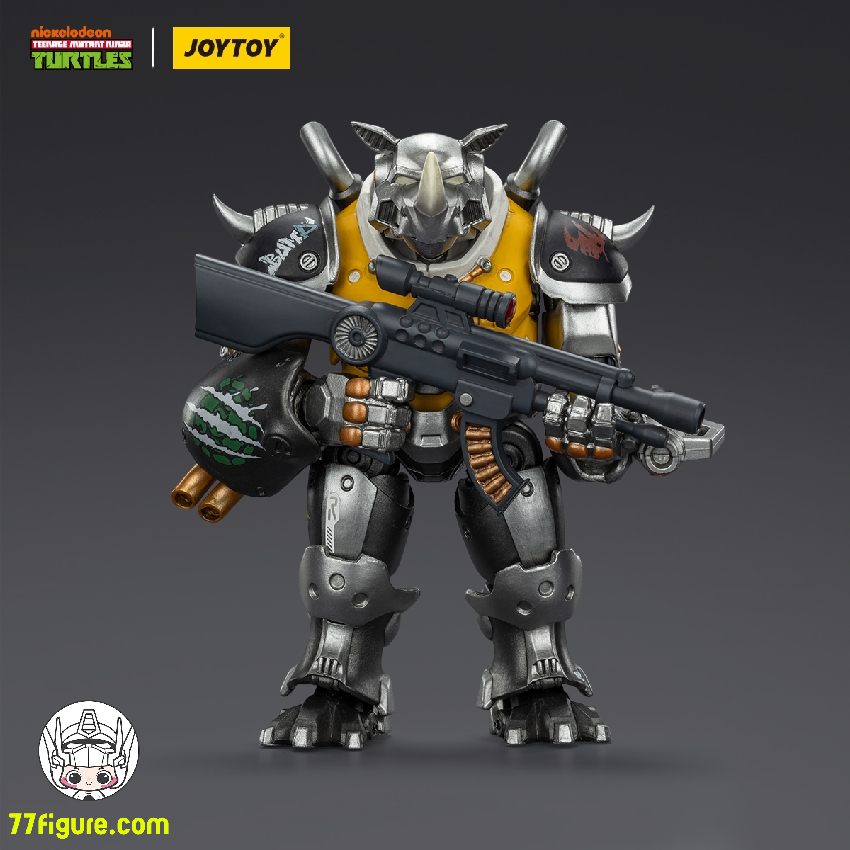 【予約受付終了】ジョイトイ JoyToy 1/18 ティーンエイジ  ミュータント ニンジャ タートルズ 『TMNT』マイティ・ロックステディ 塗装済み可動フィギュア