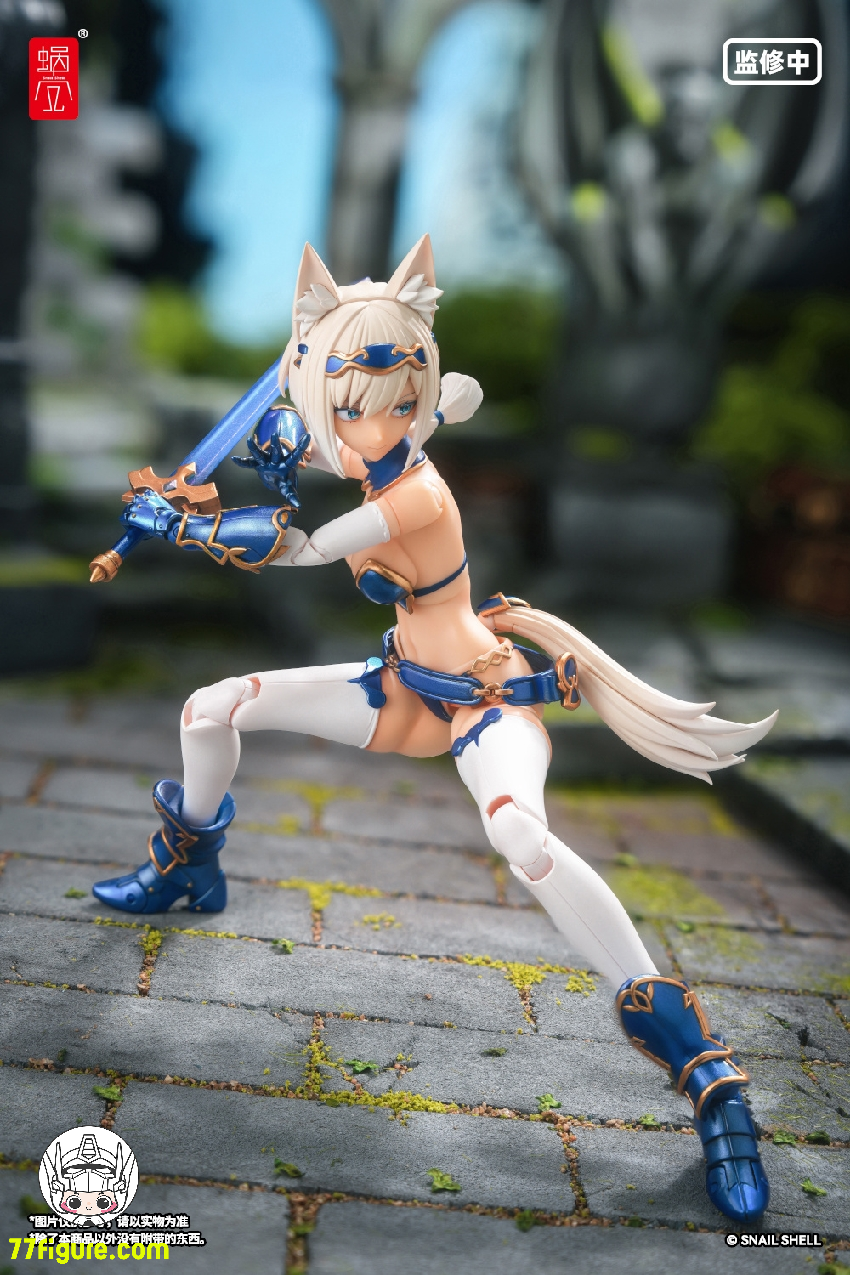 蝸之殻(スネイルシェル) 1/12 RPG-05 勇者 迅狼ウルフ 塗装済み可動