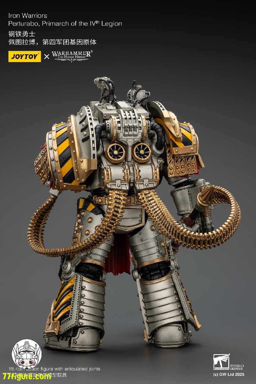 【予約商品】ジョイトイ JoyToy Source 1/18 『ウォーハンマー ホルスの異端』アイアン・ウォリアーズ 第4軍団のプライマーク パータラボ 塗装済み可動フィギュア