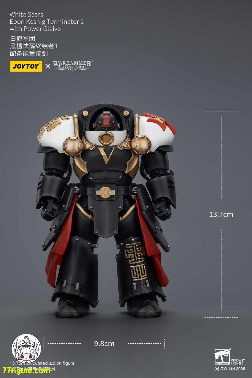 【予約商品】ジョイトイ JoyToy Source 1/18 『ウォーハンマー ホルスの異端』ホワイト スカーズ エボン ケシグ ターミネーター1 パワーグレイブ付き 塗装済み可動フィギュア