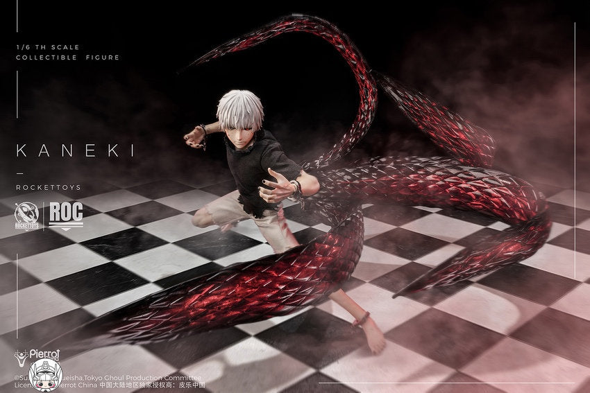 【予約商品】Rocket Toys 1/6『東京喰種トーキョーグール』金木研 覚醒Ver. 塗装済み可動フィギュア