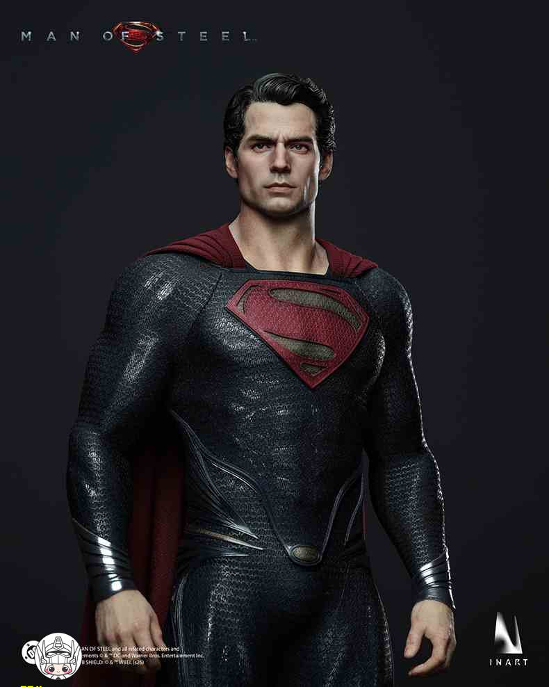 【予約商品】INART 1/6 AgA042 スーパーマン：マン・オブ・スティール スーパーマン ダブルヘッドスカルプトVer. 塗装済み可動フィギュア