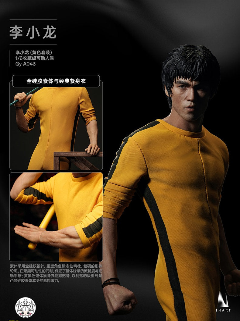 【予約商品】INART 1/6 Gy A043 ブルース・リー イエロースーツ ダブルヘッドスカルプトVer. 塗装済み可動フィギュア