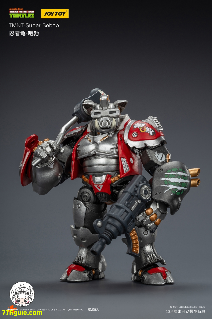 【予約受付終了】ジョイトイ JoyToy 1/18 ティーンエイジ  ミュータント ニンジャ タートルズ 『TMNT 』スーパー ビバップ 塗装済み可動フィギュア