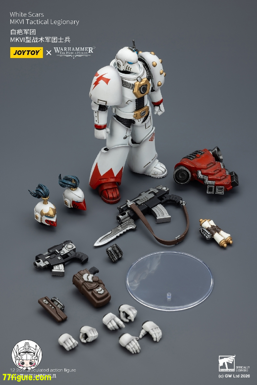 【予約受付終了】ジョイトイ JoyToy Source 1/18 『ウォーハンマー ホルスの異端』ホワイト スカーズ MKVI タクティカル レジオナリー 塗装済み可動フィギュア
