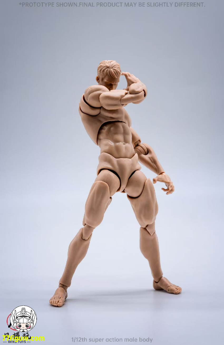 【先行販売】Wind Toys 1/12 可動男性素体「ナチュラルスキン」