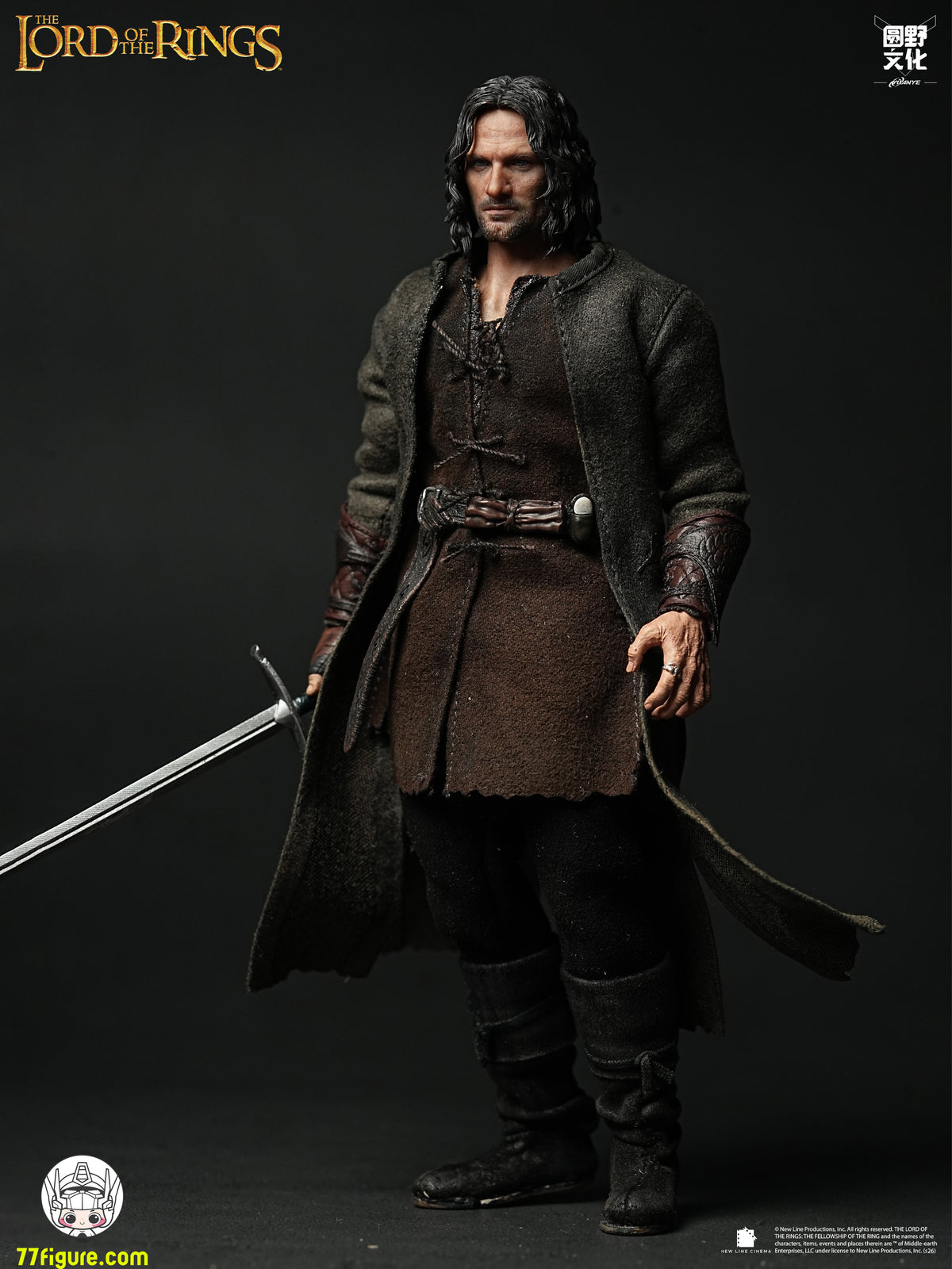 【予約商品】Round Culture X Nottaa Collection 1/12 『ロード・オブ・ザ・リング／二つの塔』 アラゴルン コレクターズ版 塗装済み可動フィギュア