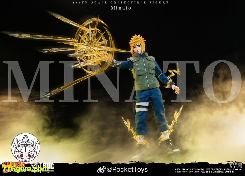 【予約受付終了】Rocket Toys 1/6 『NARUTO -ナルト-（疾風伝）』 波風 ミナト 黄色い閃光 Ver. 塗装済み可動フィギュア