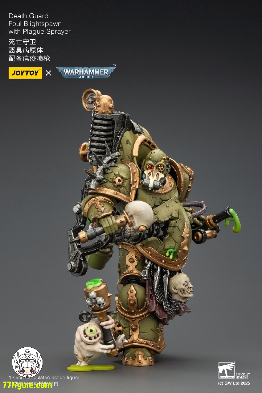 【予約商品】ジョイトイ JoyToy Source 1/18 『ウォーハンマー40K』デスガード ファウル ブライトスポーン ペストスプレー付き 塗装済み可動フィギュア