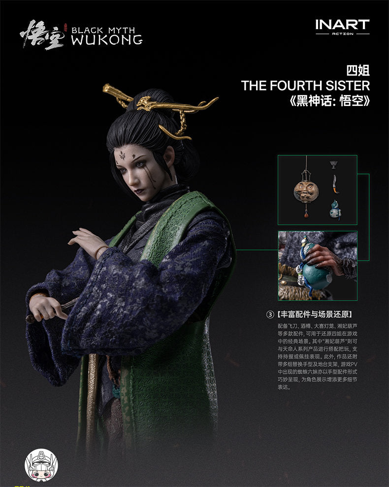 【予約商品】INART 1/12 MAG-G0009 『黒神話：悟空』四姐 塗装済み可動フィギュア