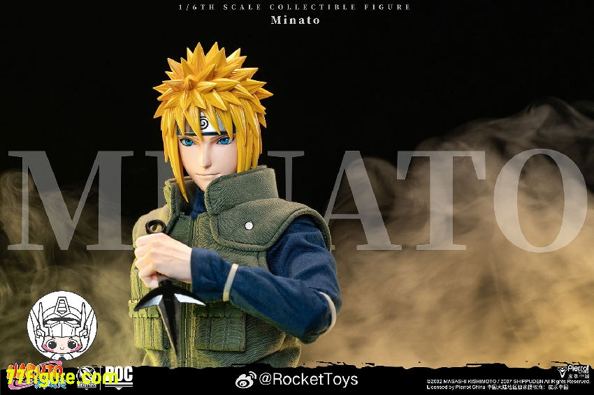 【予約受付終了】Rocket Toys 1/6 『NARUTO -ナルト-（疾風伝）』 波風 ミナト 黄色い閃光 Ver. 塗装済み可動フィギュア