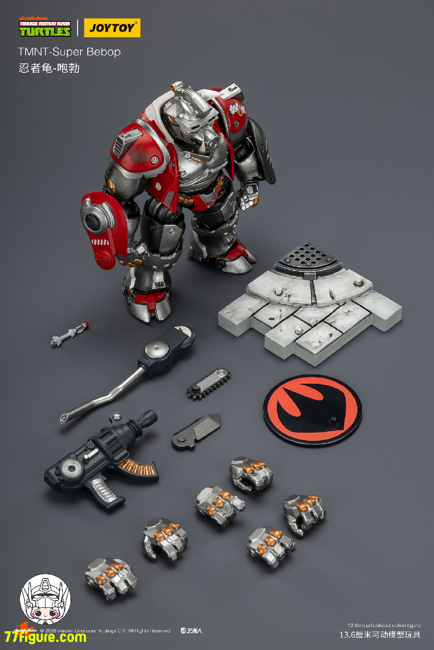 【予約受付終了】ジョイトイ JoyToy 1/18 ティーンエイジ  ミュータント ニンジャ タートルズ 『TMNT 』スーパー ビバップ 塗装済み可動フィギュア